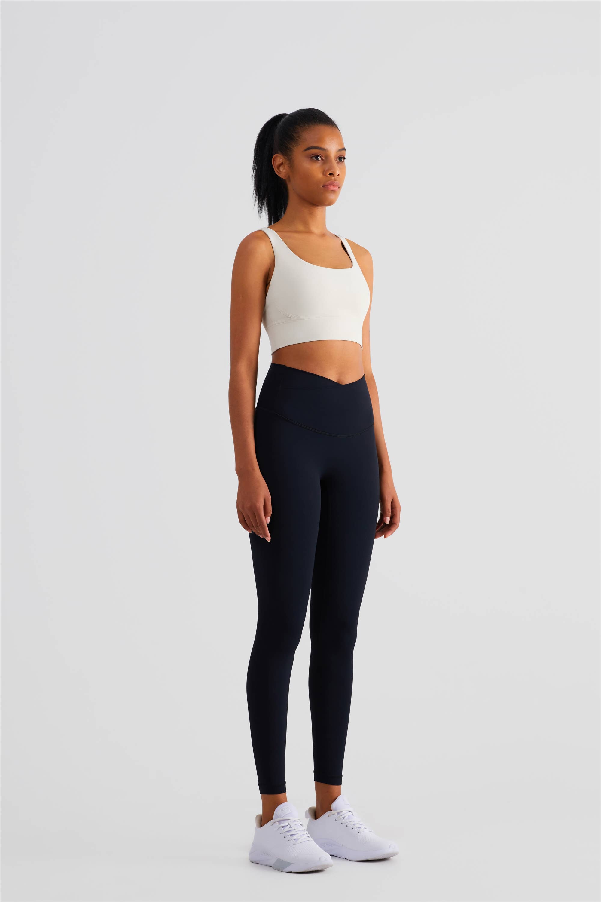 REVERIE - Naomi Cross Over High Waist Leggings