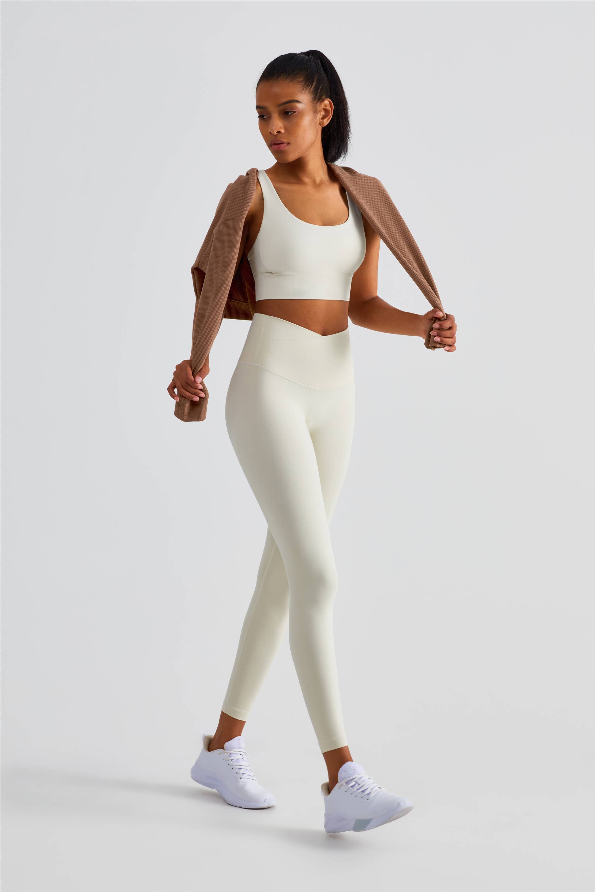 REVERIE - Naomi Cross Over High Waist Leggings