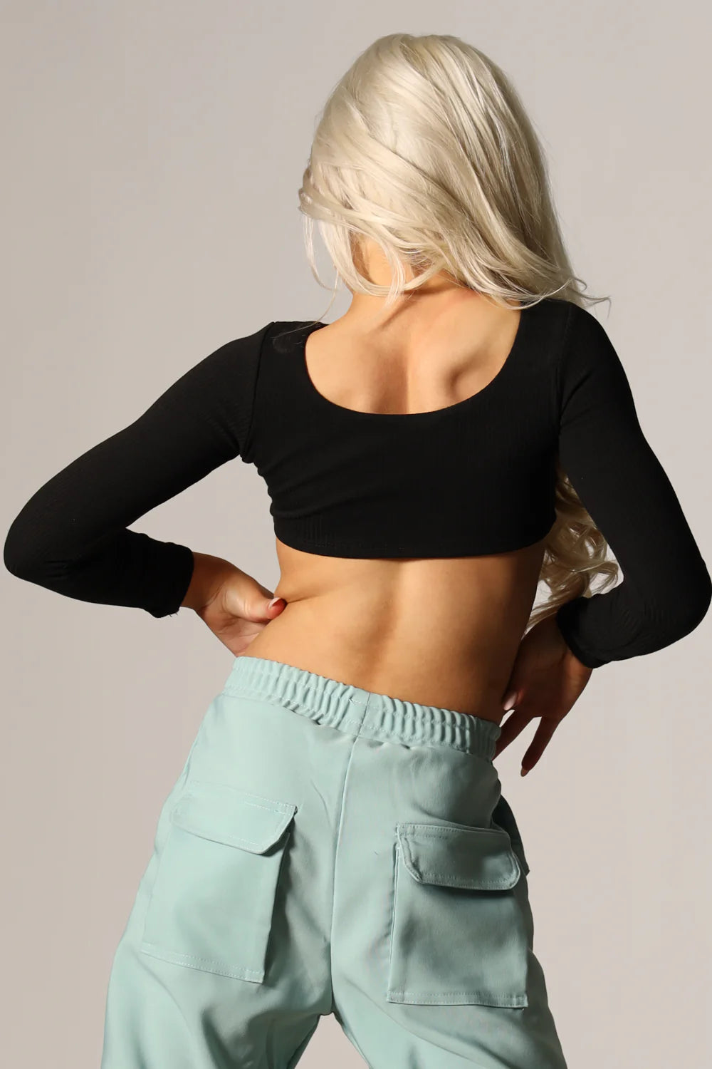 TIGER FRIDAY - Honest Long Sleeved Crop Top