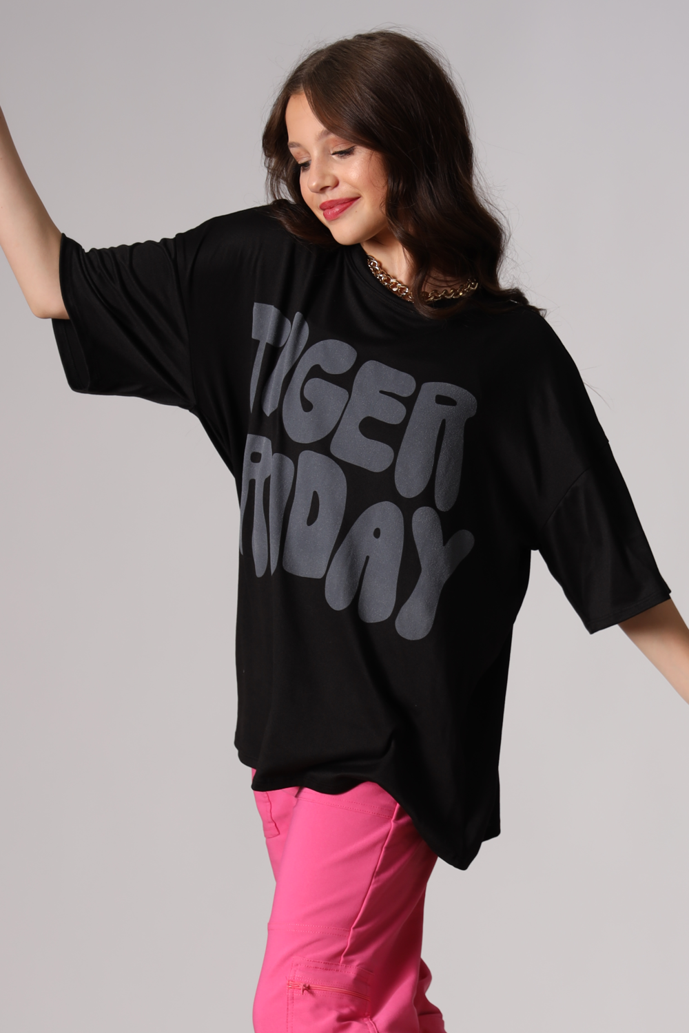 TIGER FRIDAY - Graffiti Oversized T-Shirt