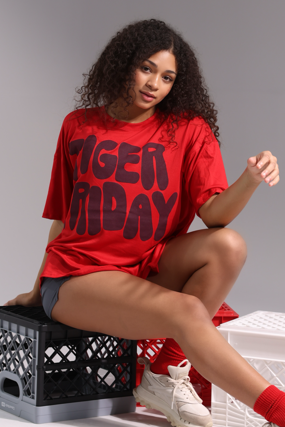 TIGER FRIDAY - Graffiti Oversized T-Shirt