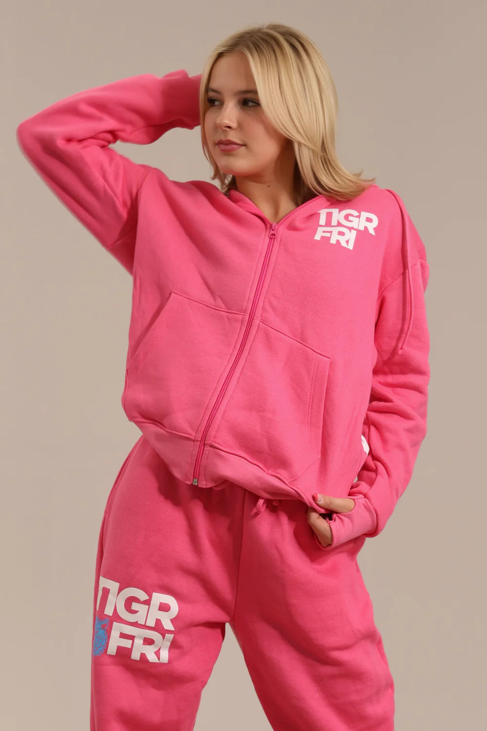 TIGER FRIDAY- TIGR Hoodie - Cotton Candy