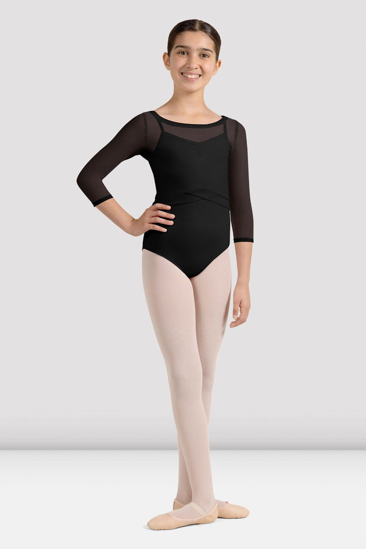 BLOCH - Girls Mirella Miami 3/4 Sleeve Top